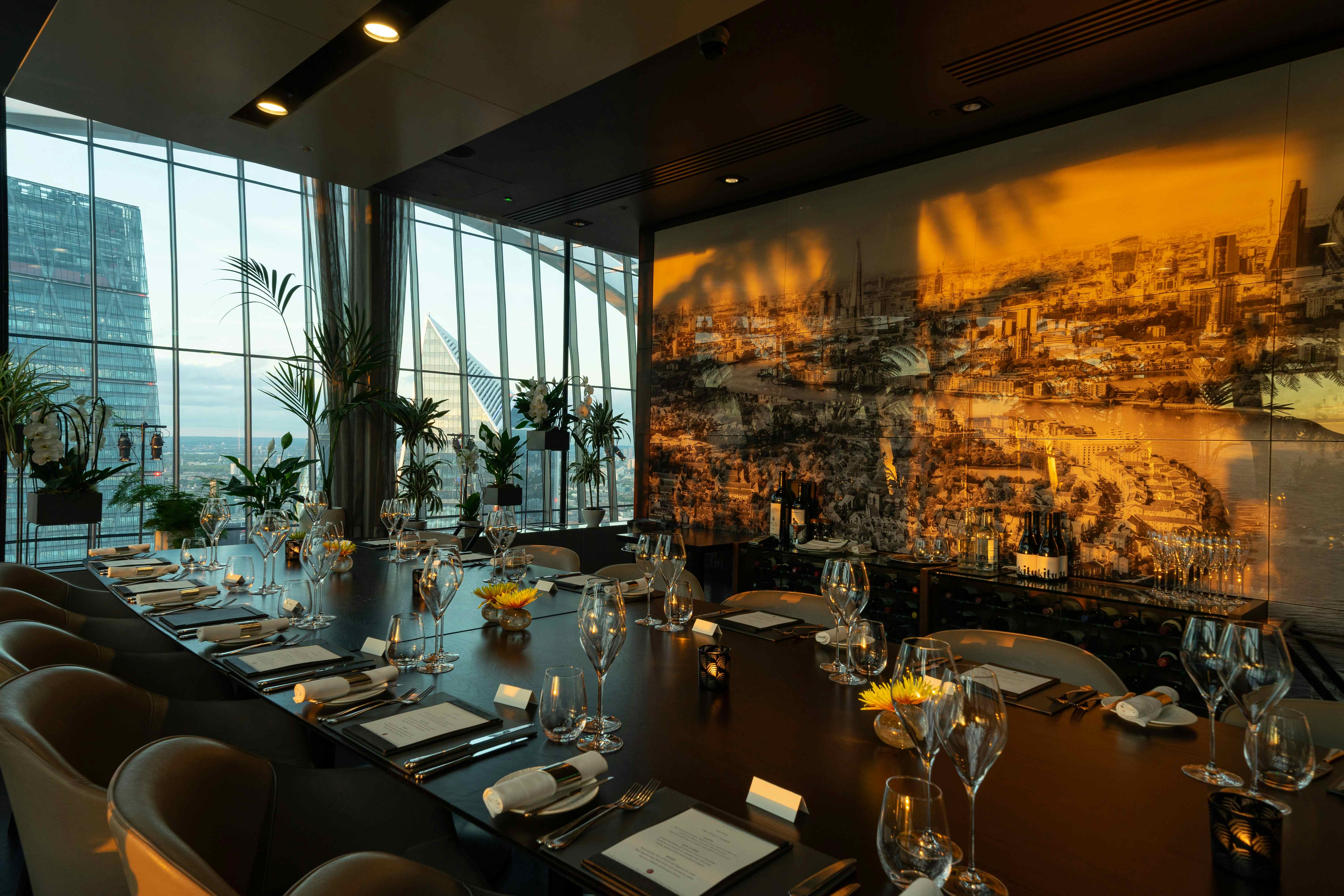 Vinoly Private Dining Room at Sky Garden